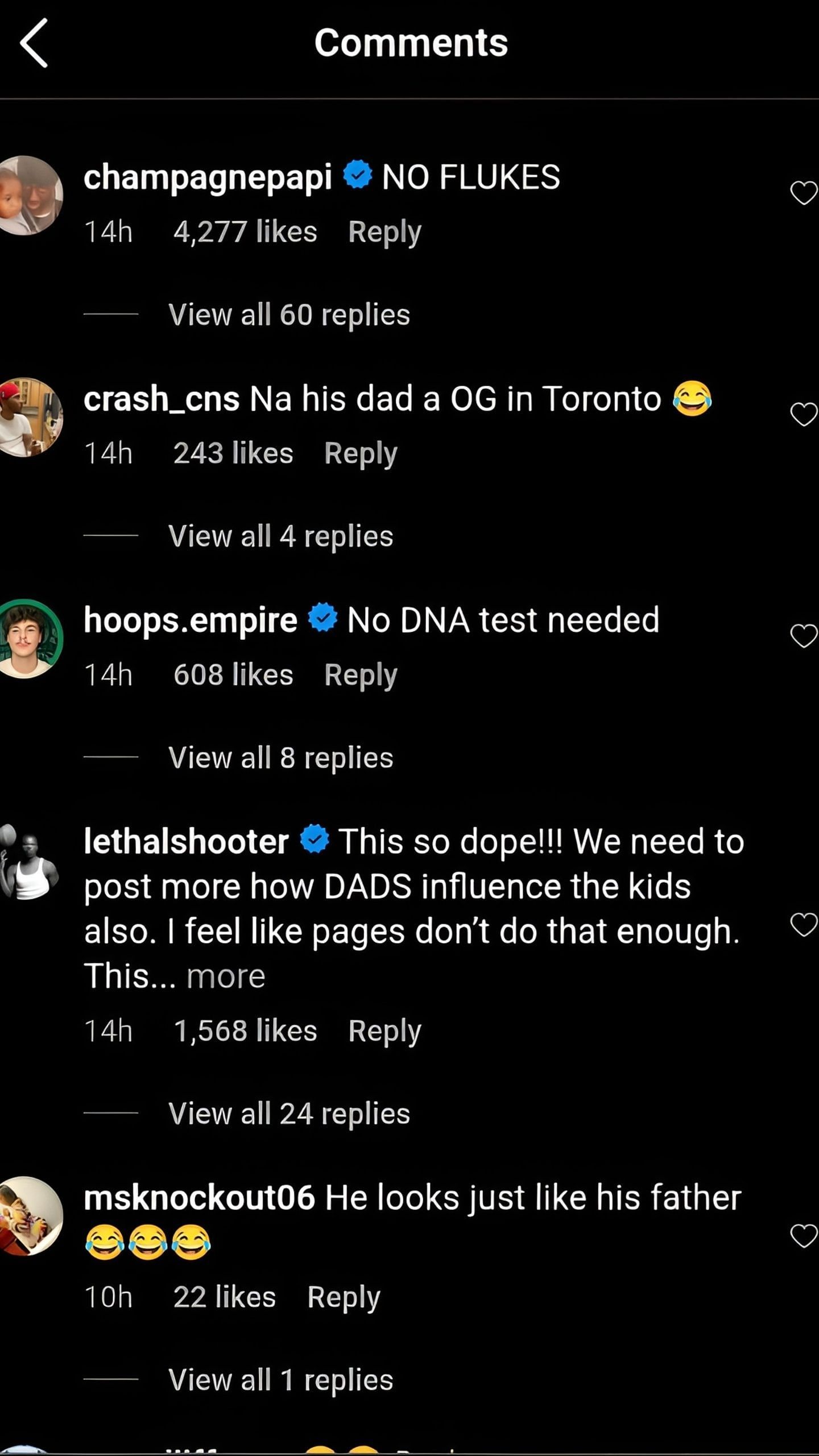 Drake's comment
